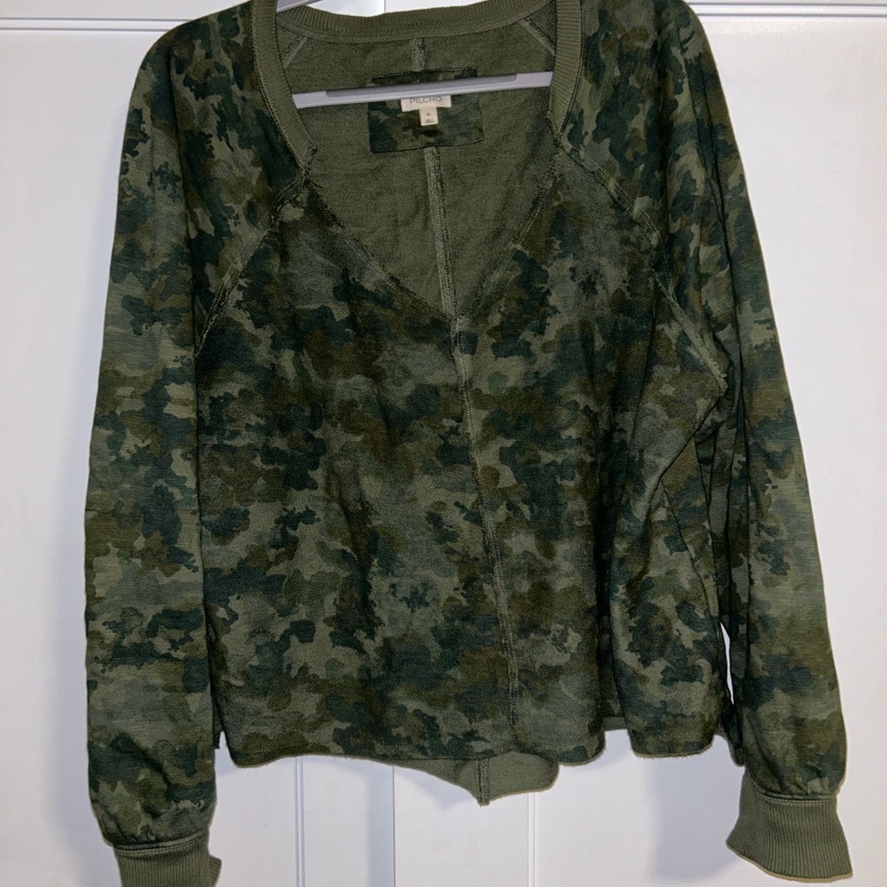 Anthropologie Pilcro Reworked Popover Sweatshirt Size XL Great Condition